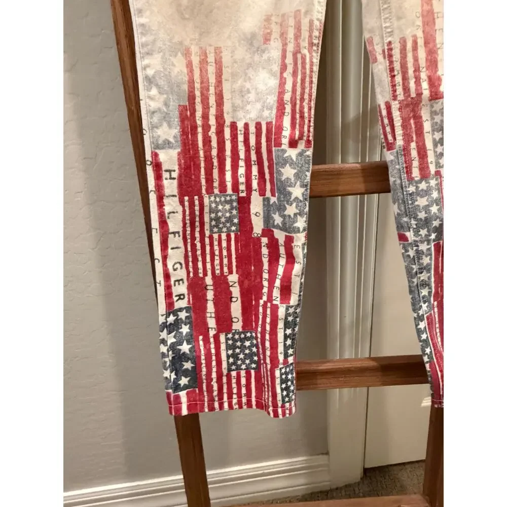 Vintage Tommy Hilfiger jeans with American Flag detail-Size 2 - Picture 4 of 5
